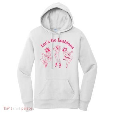 Let's Go Lesbians Subtle Lesbian Live Laugh Lesbian LGBTQ Women's Hoodie