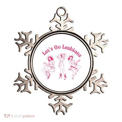 Let's Go Lesbians Subtle Lesbian Live Laugh Lesbian LGBTQ Ornament