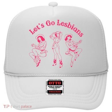 Let's Go Lesbians Subtle Lesbian Live Laugh Lesbian LGBTQ Hat