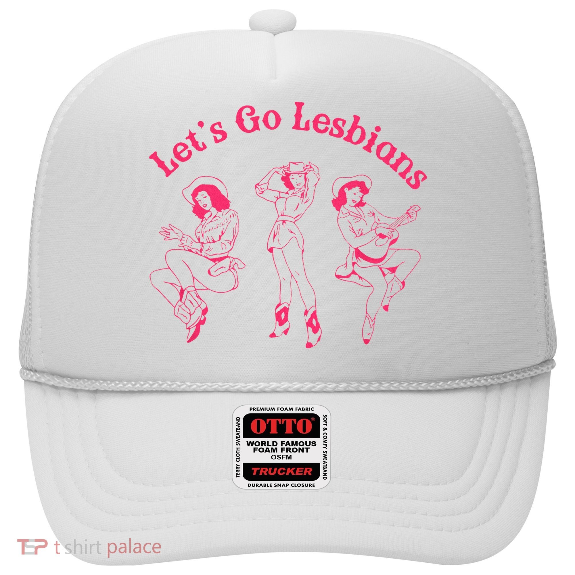 Let's Go Lesbians Subtle Lesbian Live Laugh Lesbian LGBTQ Hat