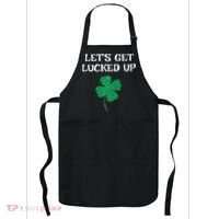 Let's Get Lucked Up Funny St. Saint Patrick's Day Apron thumb 0