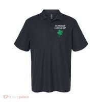Let's Get Lucked Up Funny St. Saint Patrick's Day Polo thumb 0