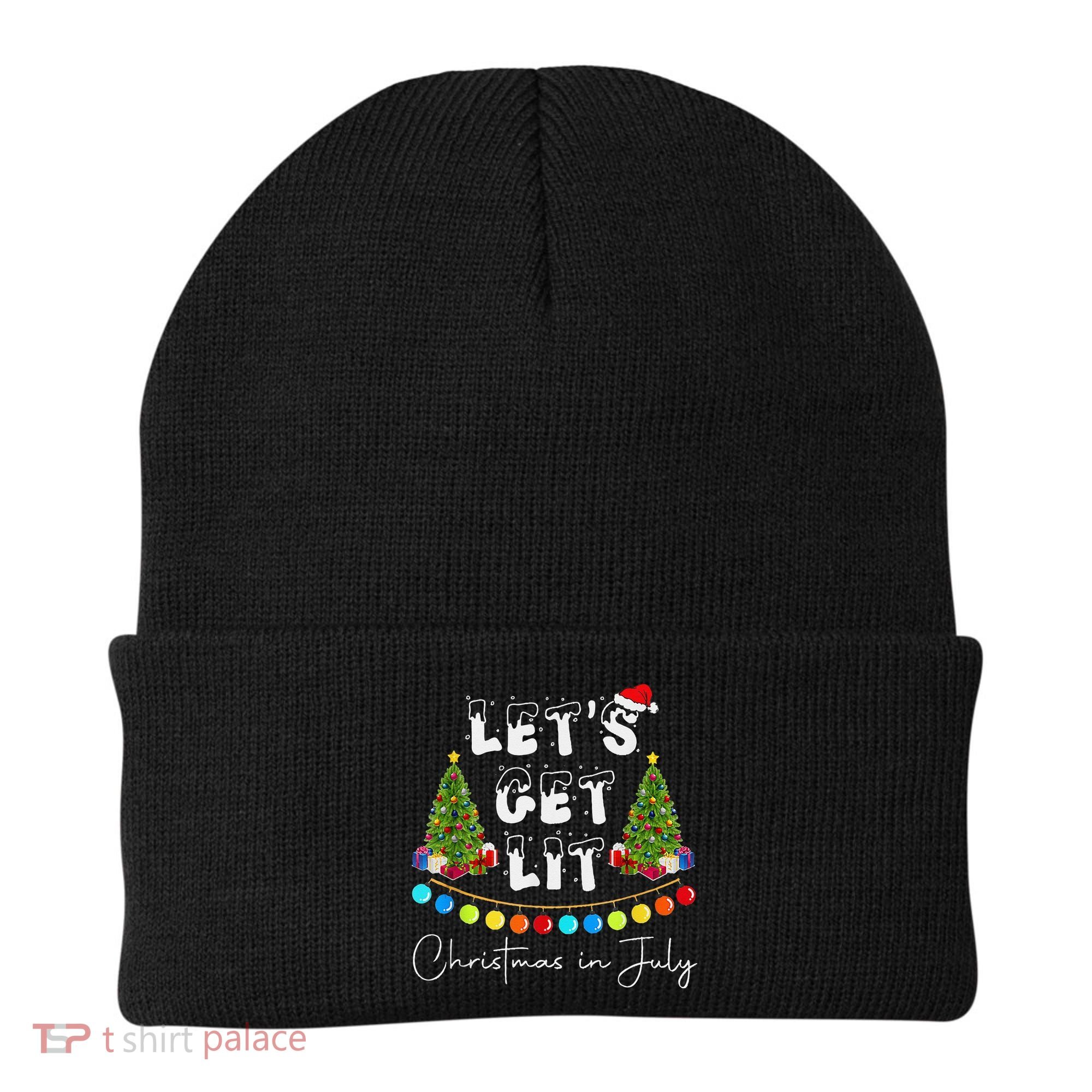 Let's Get Lit Christmas In July Beanie