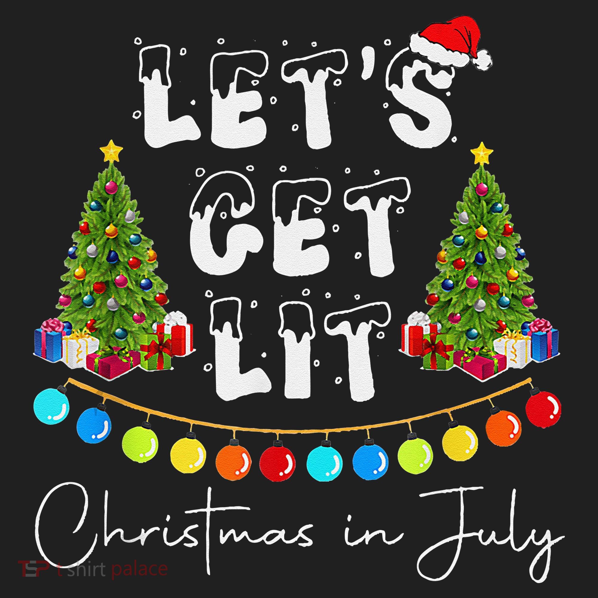 Let's Get Lit Christmas In July Beanie