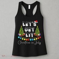 Let's Get Lit Christmas In July Women's Tank Top thumb 3