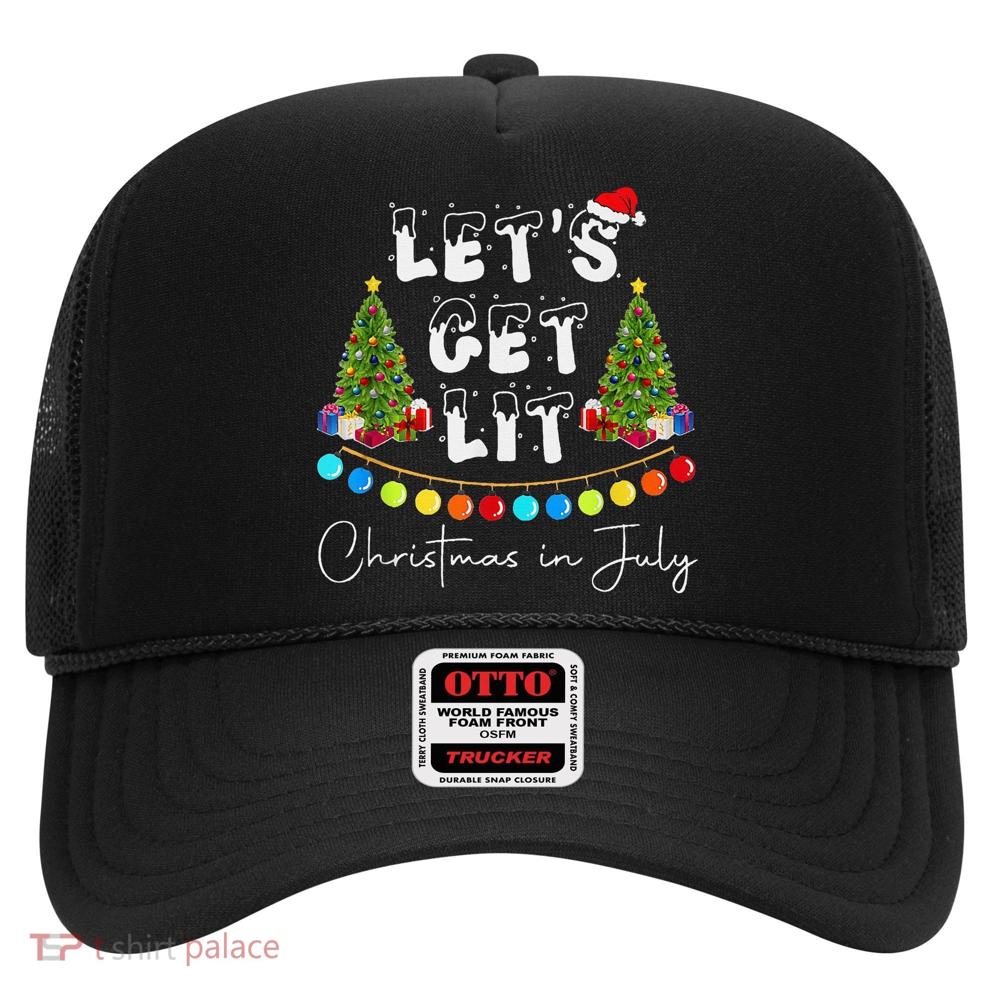 Let's Get Lit Christmas In July Hat