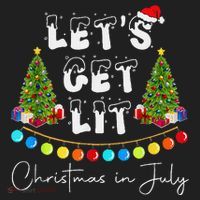 Let's Get Lit Christmas In July Hat thumb 2