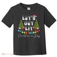 Let's Get Lit Christmas In July Toddler T-Shirt thumb 0