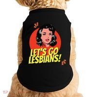 LetS Go Lesbians! Retro Lesbian Subtle Lesbian Doggie Tank thumb 0