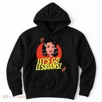 LetS Go Lesbians! Retro Lesbian Subtle Lesbian Hoodie thumb 0