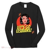 LetS Go Lesbians! Retro Lesbian Subtle Lesbian Long Sleeve Shirt thumb 0