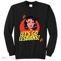 LetS Go Lesbians! Retro Lesbian Subtle Lesbian Sweatshirt thumb 0