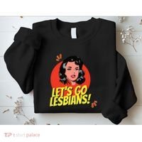 LetS Go Lesbians! Retro Lesbian Subtle Lesbian Sweatshirt thumb 2