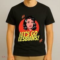 LetS Go Lesbians! Retro Lesbian Subtle Lesbian T-Shirt thumb 3