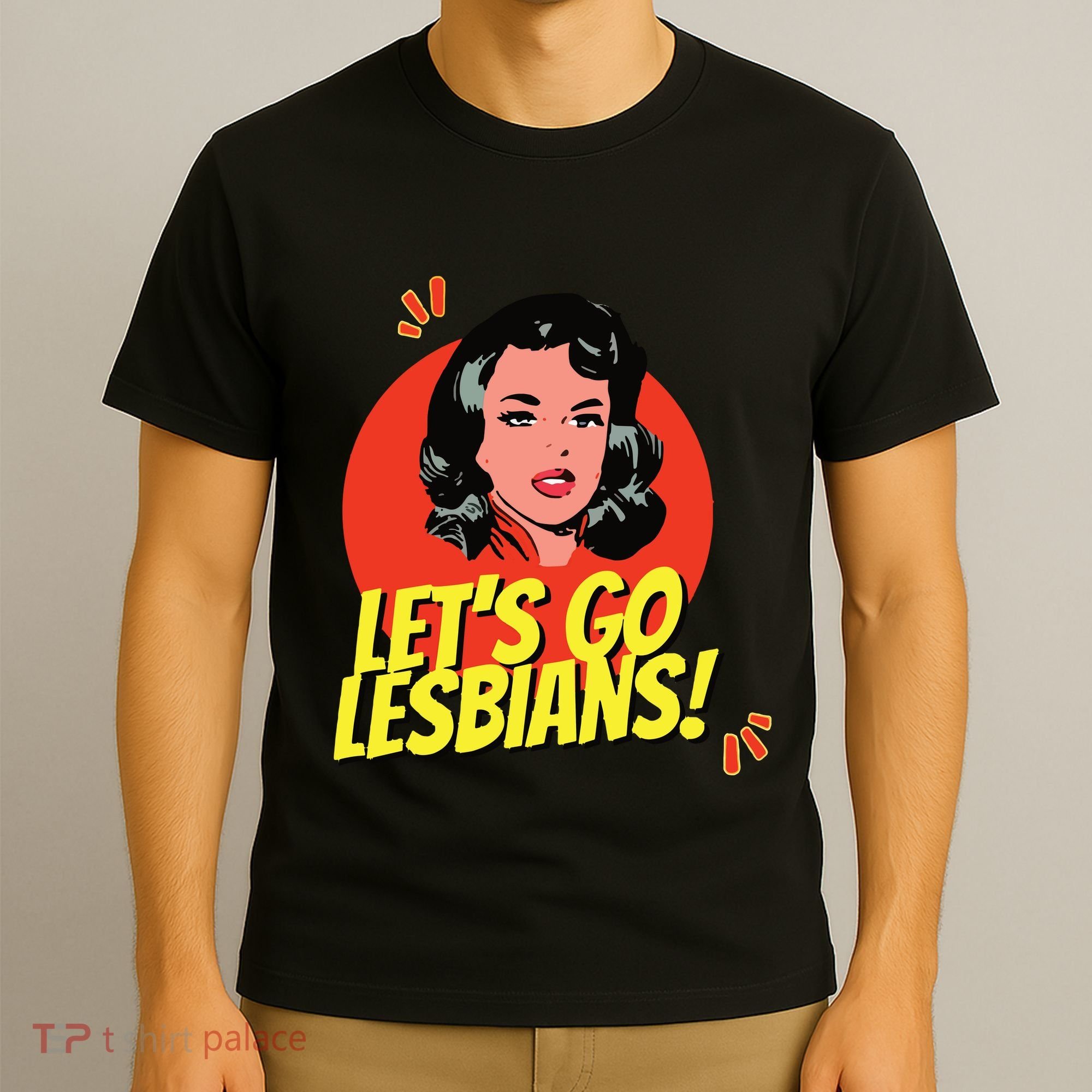 LetS Go Lesbians! Retro Lesbian Subtle Lesbian T-Shirt