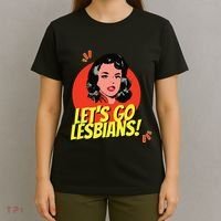 LetS Go Lesbians! Retro Lesbian Subtle Lesbian T-Shirt thumb 4