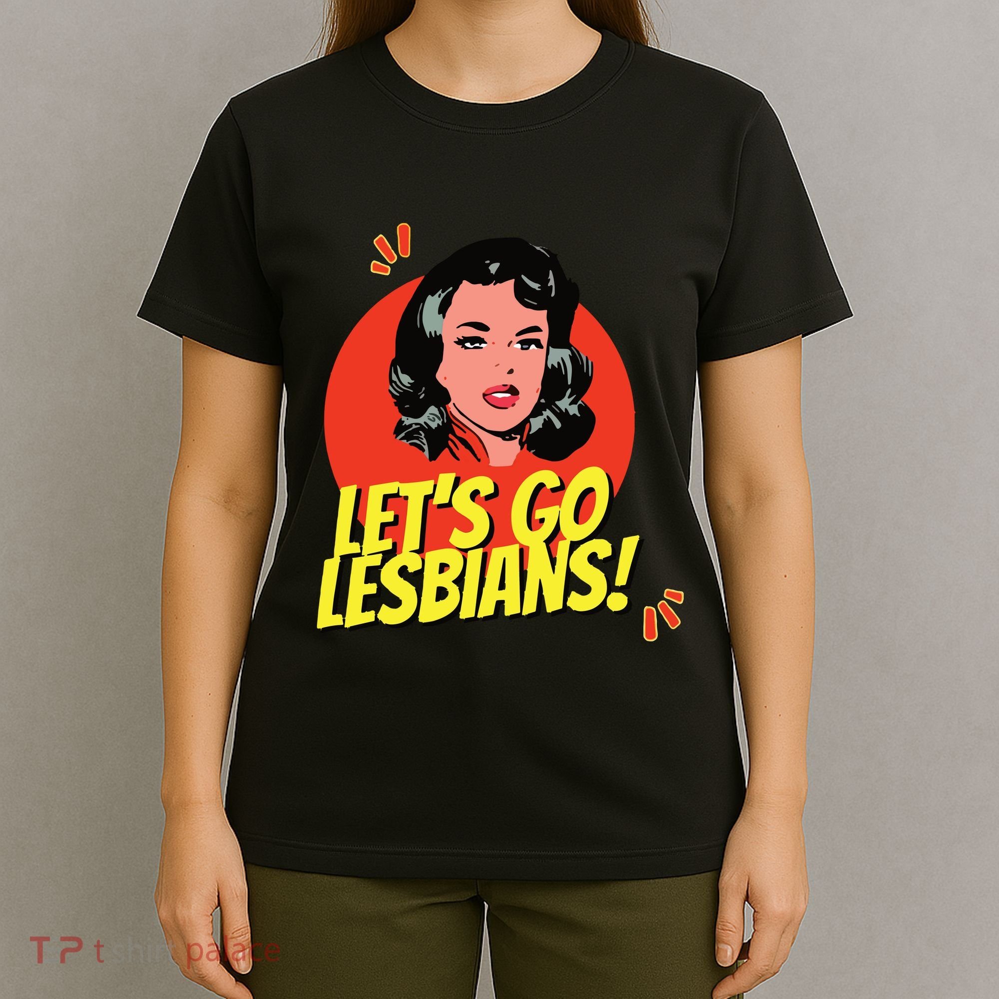 LetS Go Lesbians! Retro Lesbian Subtle Lesbian T-Shirt