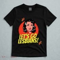 LetS Go Lesbians! Retro Lesbian Subtle Lesbian T-Shirt thumb 5