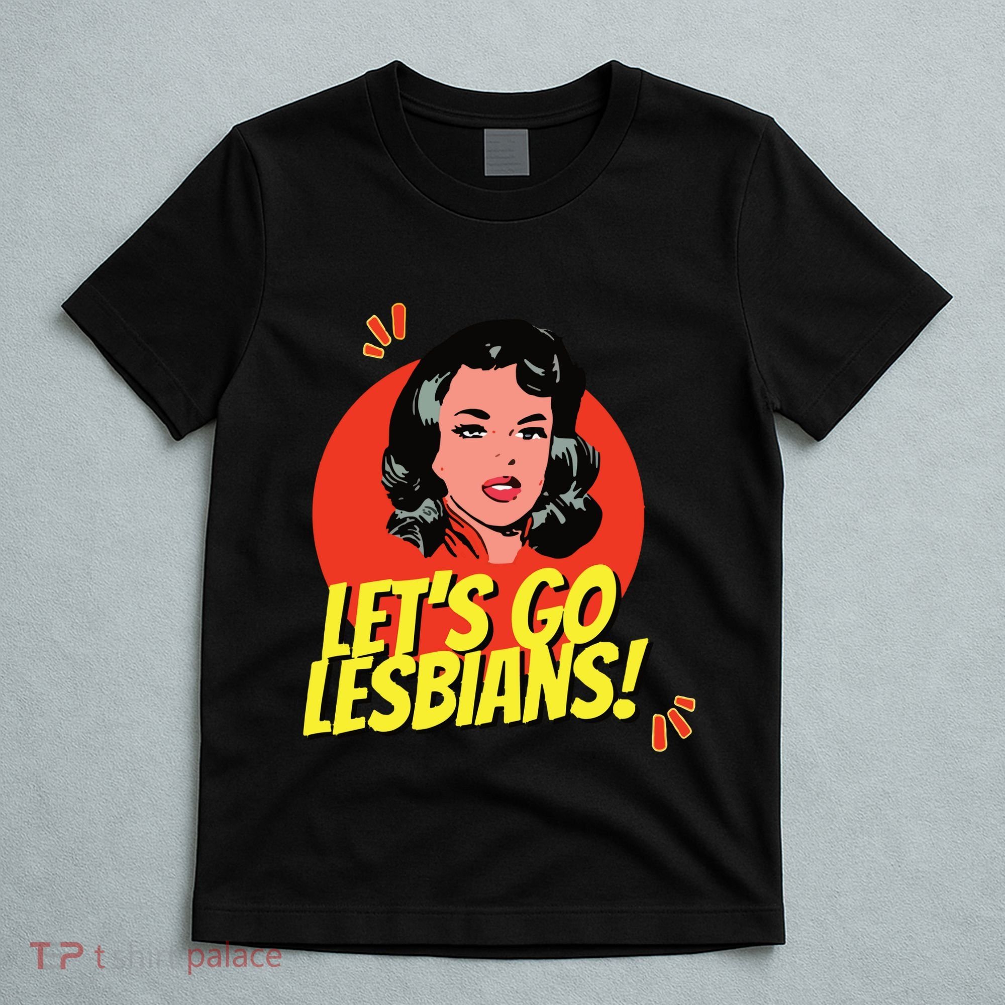 LetS Go Lesbians! Retro Lesbian Subtle Lesbian T-Shirt