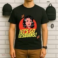 LetS Go Lesbians! Retro Lesbian Subtle Lesbian T-Shirt thumb 6