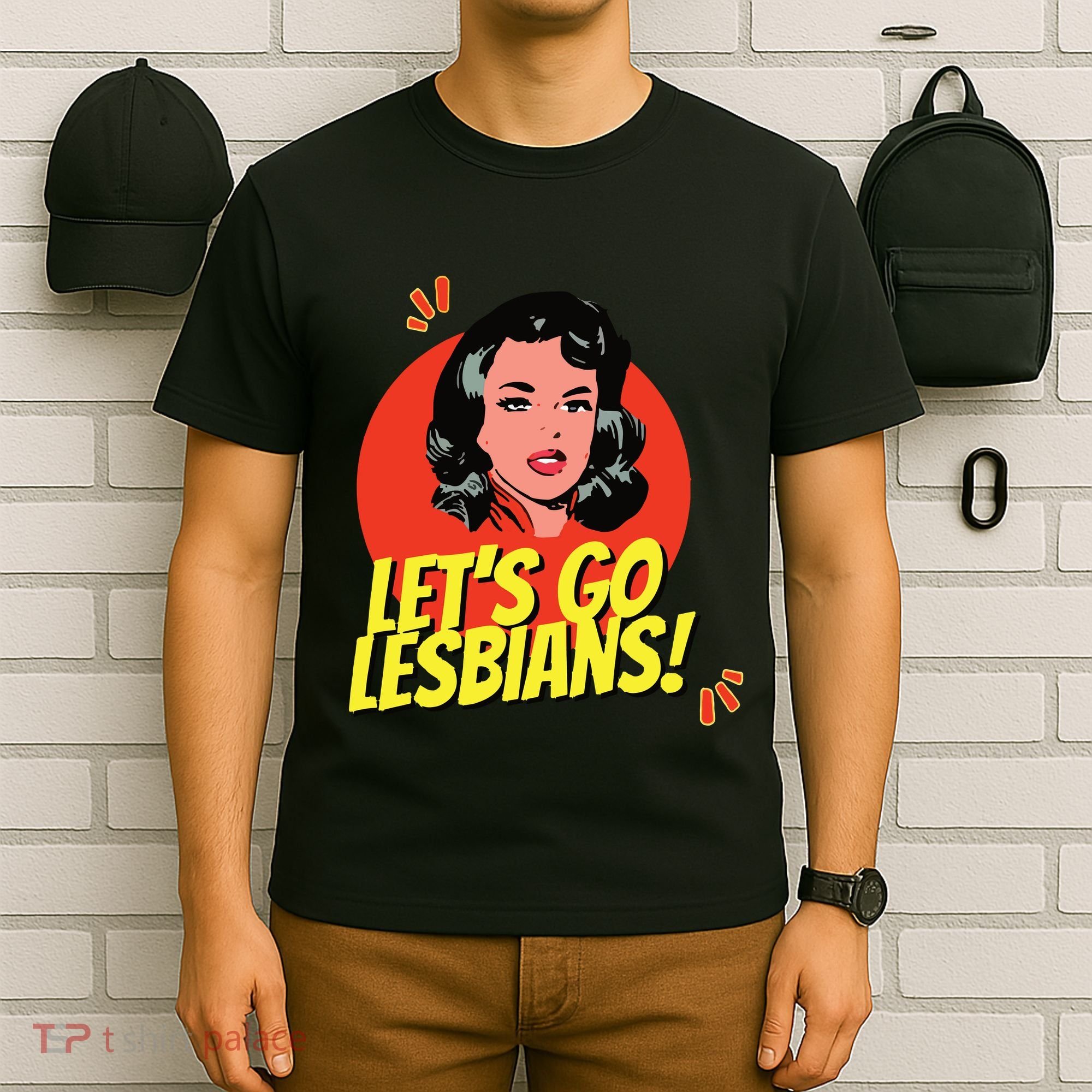 LetS Go Lesbians! Retro Lesbian Subtle Lesbian T-Shirt