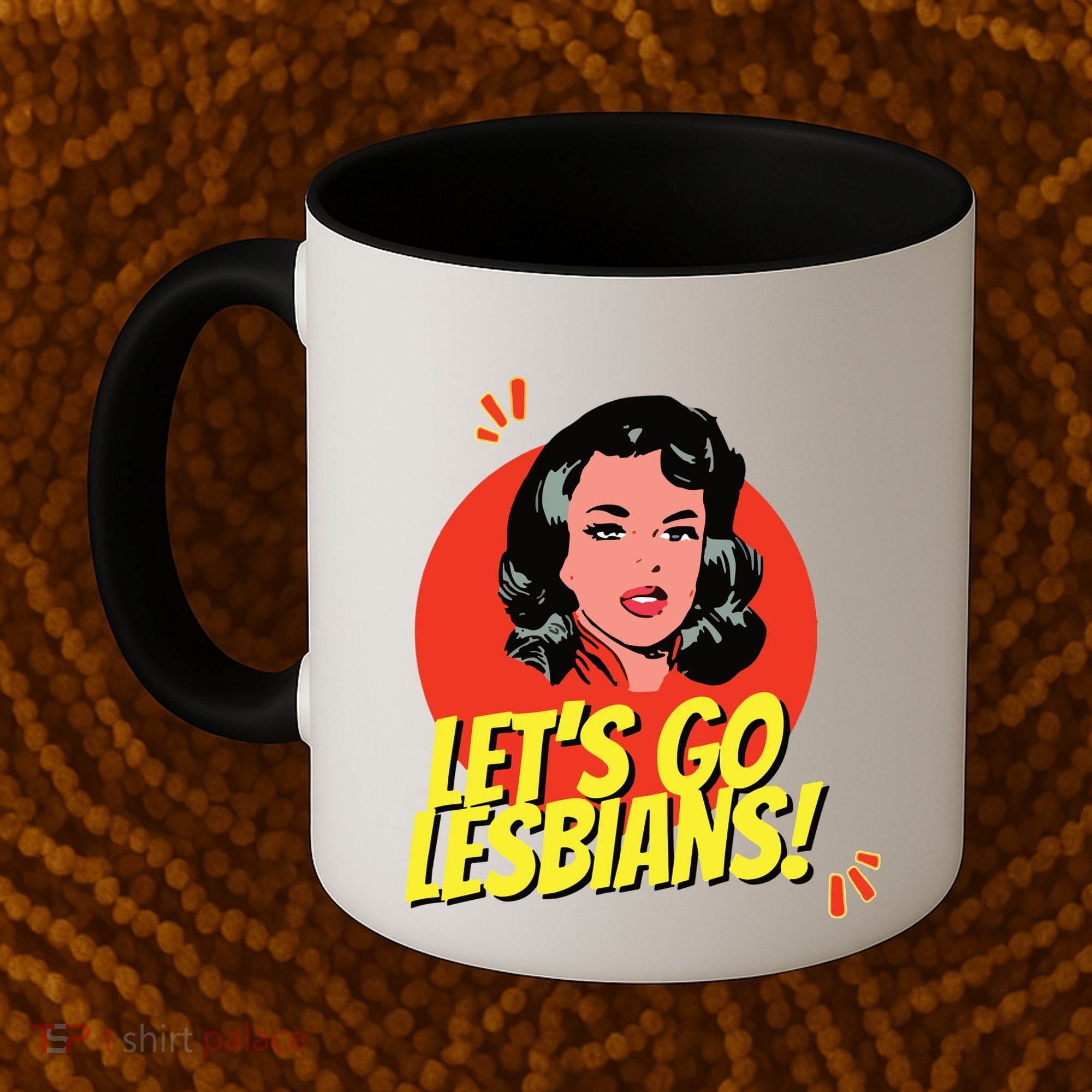 LetS Go Lesbians! Retro Lesbian Subtle Lesbian Coffee Mug
