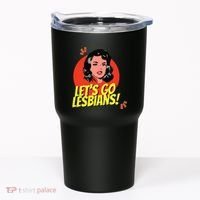 LetS Go Lesbians! Retro Lesbian Subtle Lesbian Tumbler thumb 0