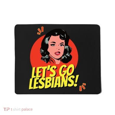LetS Go Lesbians! Retro Lesbian Subtle Lesbian Mousepad