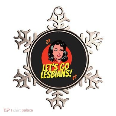 LetS Go Lesbians! Retro Lesbian Subtle Lesbian Ornament