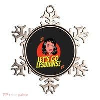 LetS Go Lesbians! Retro Lesbian Subtle Lesbian Ornament thumb 0