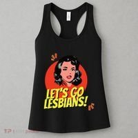 LetS Go Lesbians! Retro Lesbian Subtle Lesbian Women's Tank Top thumb 3