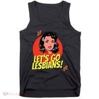 LetS Go Lesbians! Retro Lesbian Subtle Lesbian Tank Top thumb 0