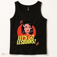 LetS Go Lesbians! Retro Lesbian Subtle Lesbian Tank Top thumb 2