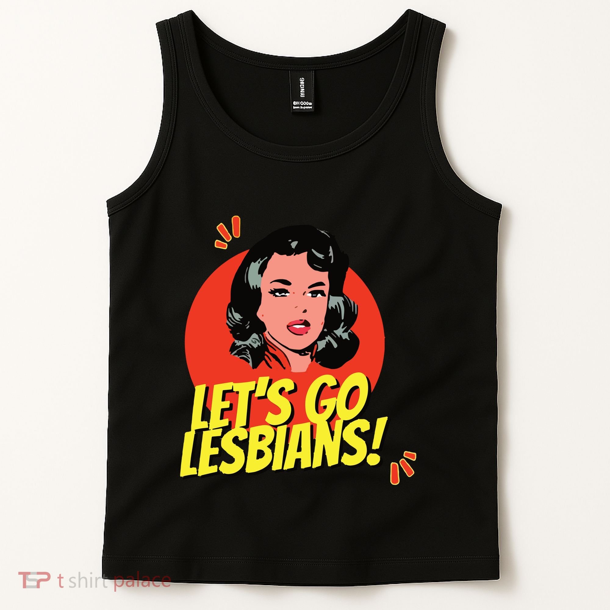 LetS Go Lesbians! Retro Lesbian Subtle Lesbian Tank Top