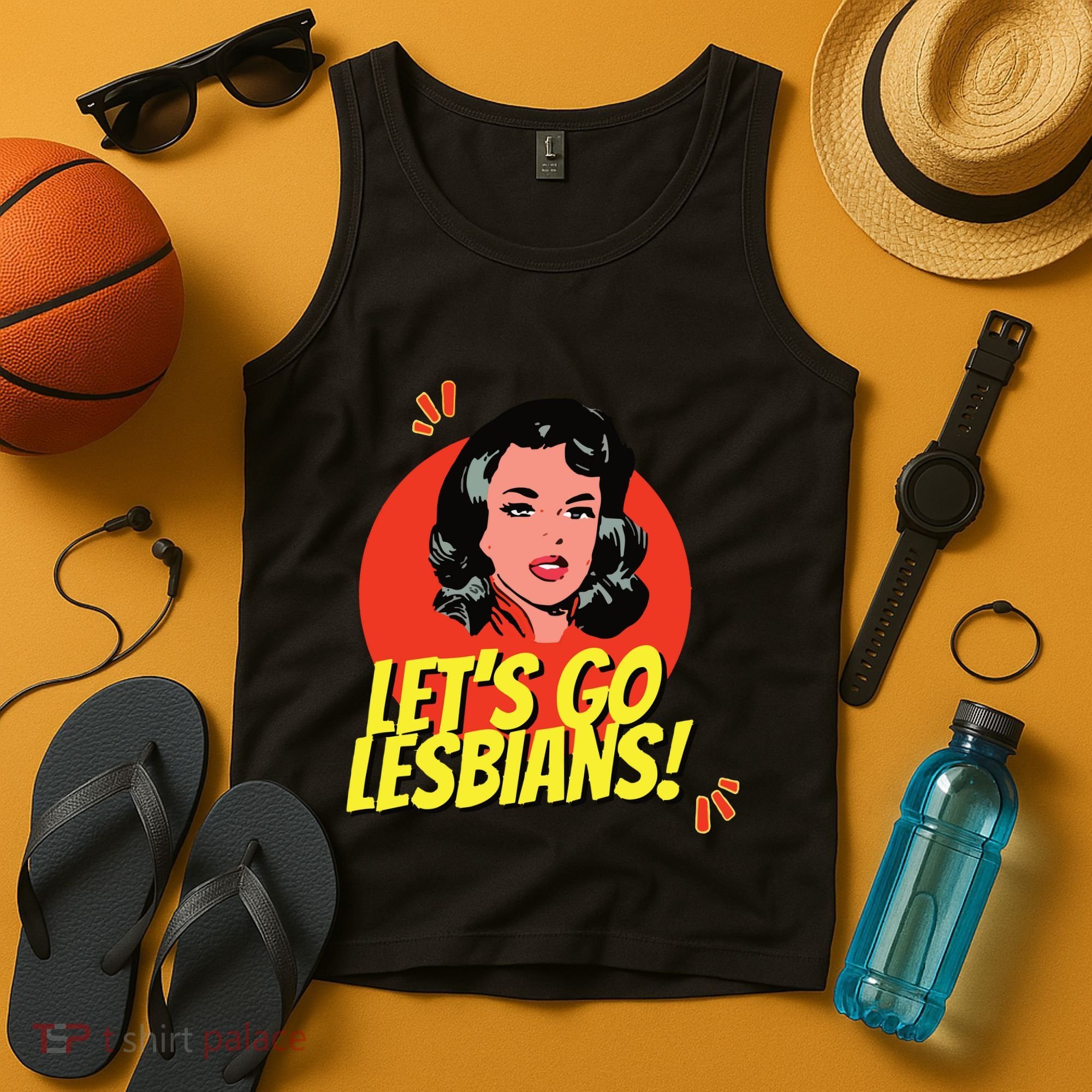 LetS Go Lesbians! Retro Lesbian Subtle Lesbian Tank Top