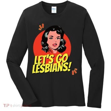 LetS Go Lesbians! Retro Lesbian Subtle Lesbian Women's Long Sleeve Shirt
