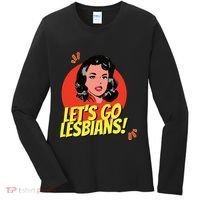 LetS Go Lesbians! Retro Lesbian Subtle Lesbian Women's Long Sleeve Shirt thumb 0