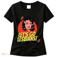 LetS Go Lesbians! Retro Lesbian Subtle Lesbian Women's T-Shirt thumb 0