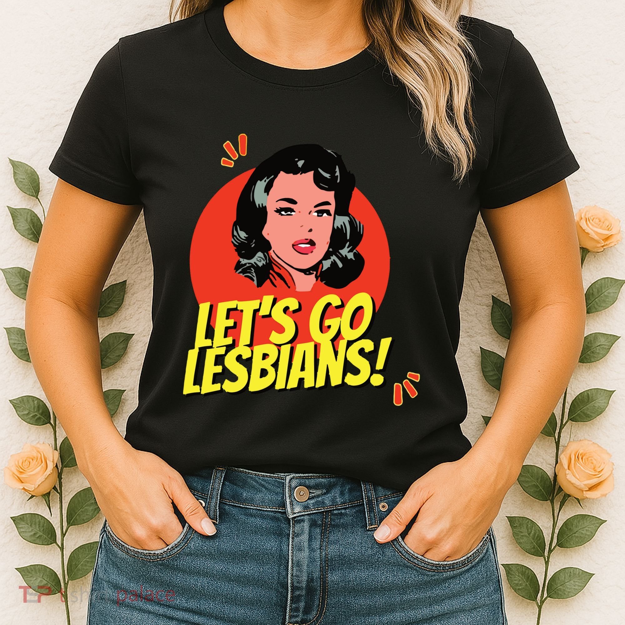 LetS Go Lesbians! Retro Lesbian Subtle Lesbian Women's T-Shirt