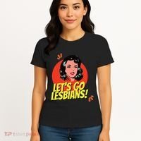 LetS Go Lesbians! Retro Lesbian Subtle Lesbian Women's T-Shirt thumb 4