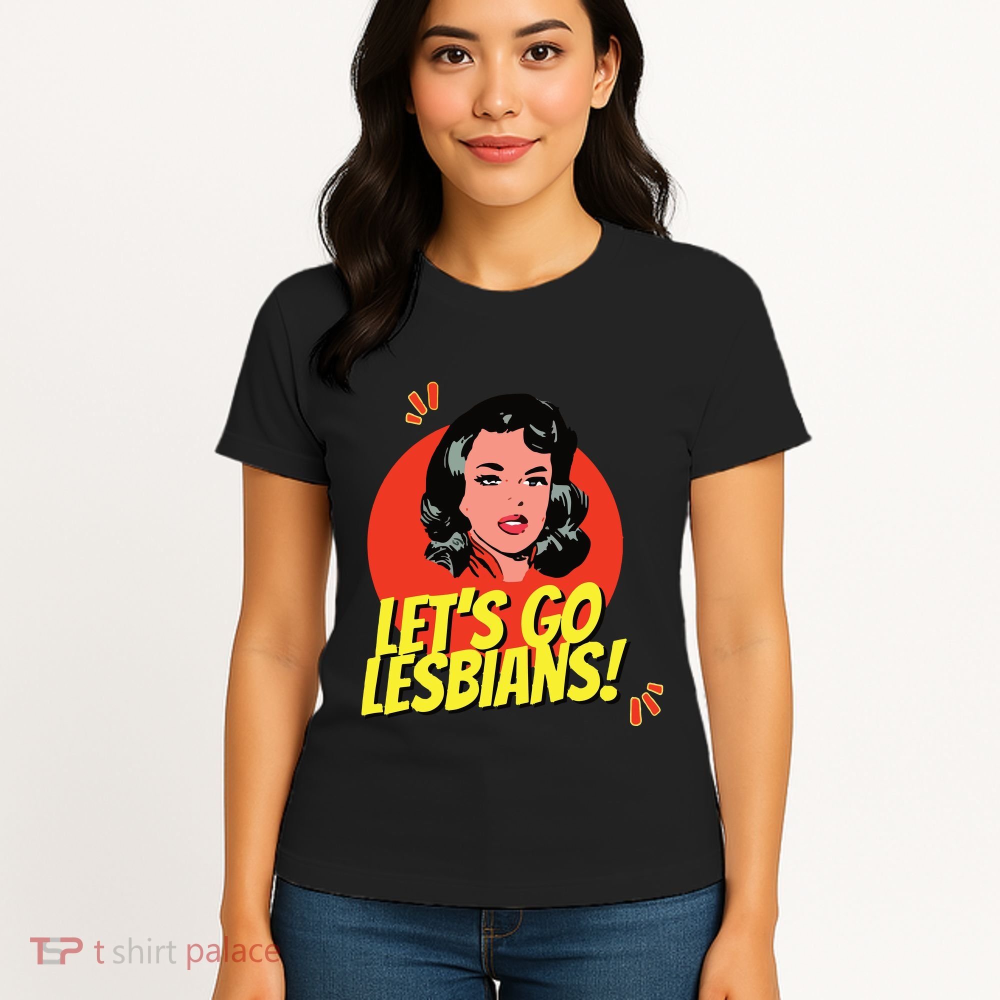 LetS Go Lesbians! Retro Lesbian Subtle Lesbian Women's T-Shirt