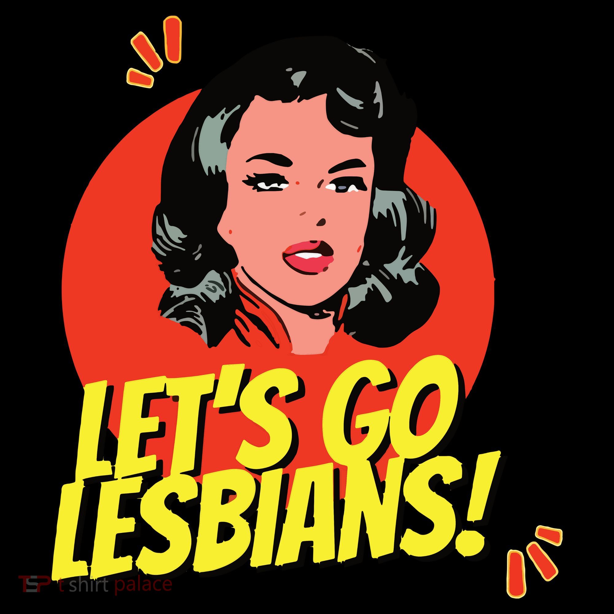 LetS Go Lesbians! Retro Lesbian Subtle Lesbian Women's T-Shirt