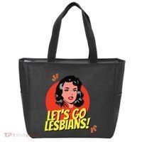LetS Go Lesbians! Retro Lesbian Subtle Lesbian Tote Bag thumb 0