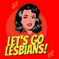 LetS Go Lesbians! Retro Lesbian Subtle Lesbian Santa Hat thumb 1