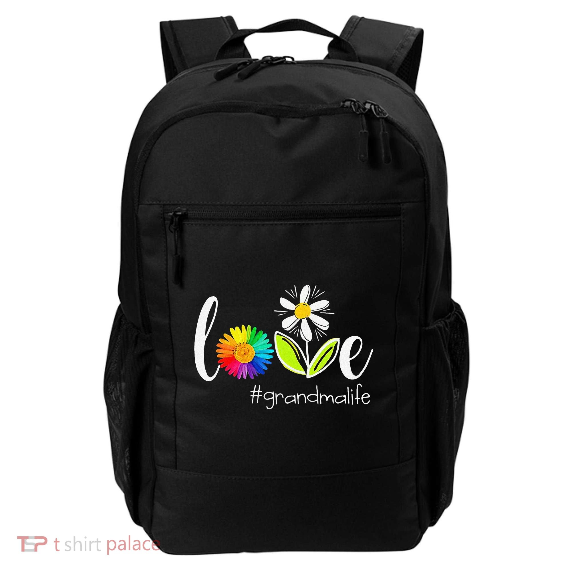 Love Grandma Life Wildlife Flower Backpack