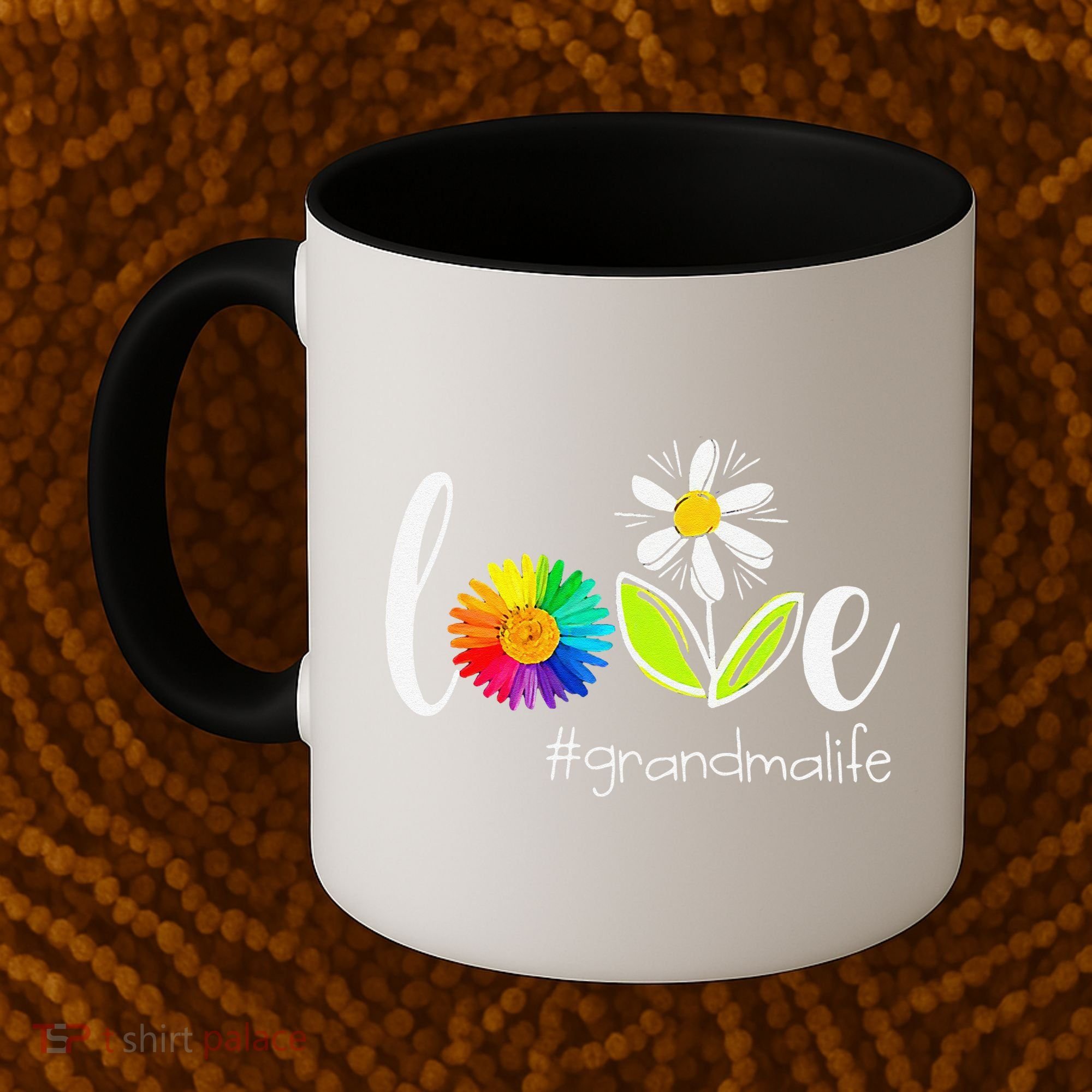 Love Grandma Life Wildlife Flower Coffee Mug