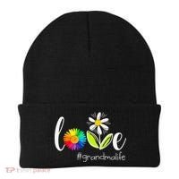 Love Grandma Life Wildlife Flower Beanie thumb 0