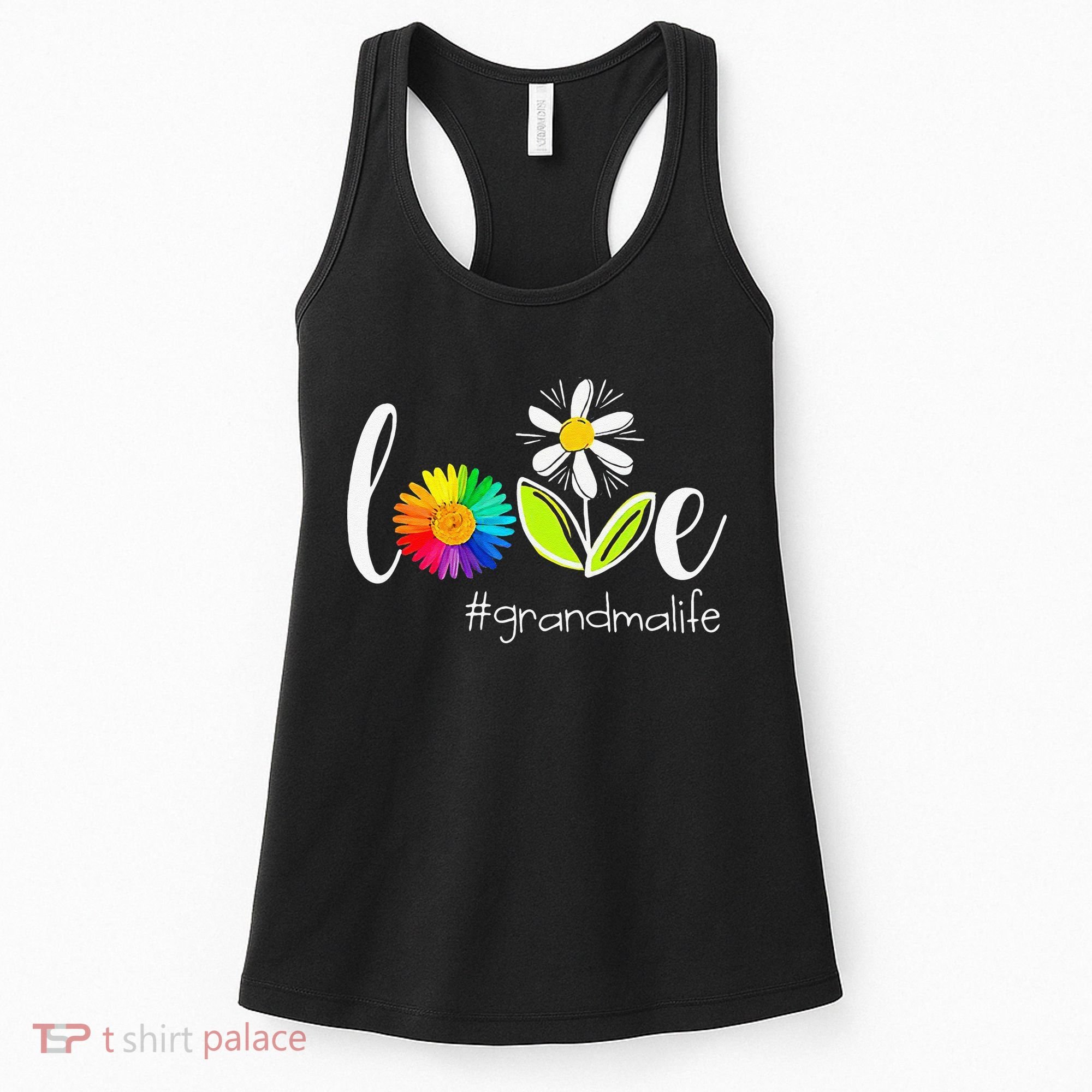 Love Grandma Life Wildlife Flower Women's Tank Top