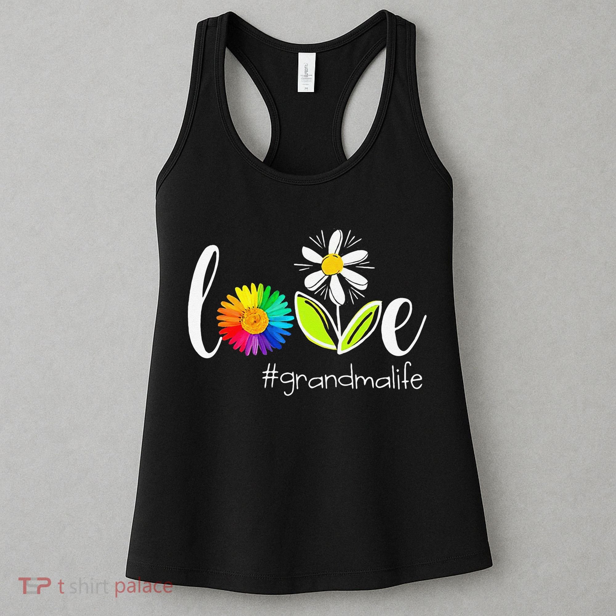 Love Grandma Life Wildlife Flower Women's Tank Top
