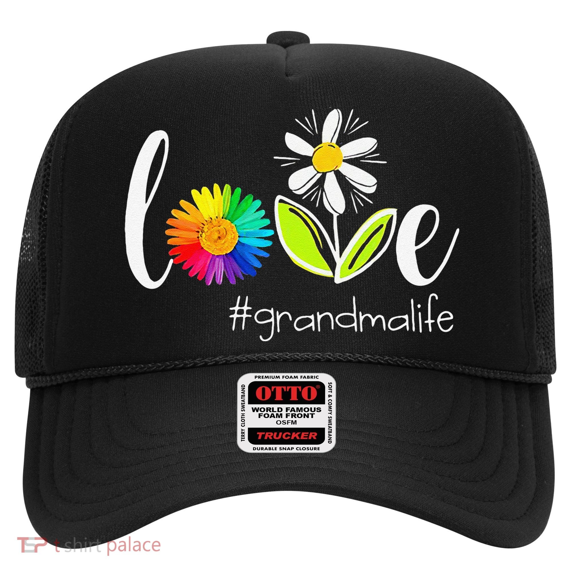 Love Grandma Life Wildlife Flower Hat